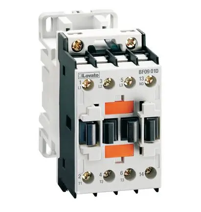 Produktfoto 1 von Lovato Schütz 24V dc-Spule, 3-polig / 12 A 24V dc 10 kW 1 Schließer 1-Hilfskontakte