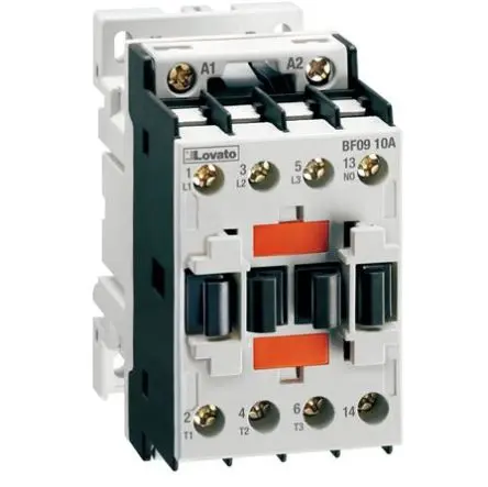 Produktfoto 1 von Lovato Schütz 24V ac-Spule, 3-polig / 18 A 24V ac 10 kW 1 Öffner 1-Hilfskontakte