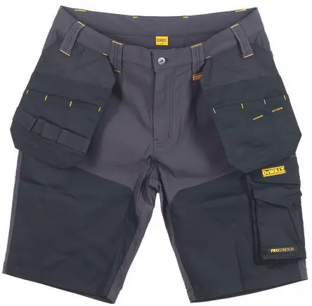 Produktfoto 1 von DeWALT DEWALT, Herren Arbeitsshorts, 92 % Nylon, 8 % Elastan Schwarz, Grau, Größe 34 in