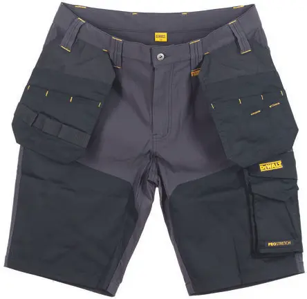Produktfoto 1 von DeWALT DEWALT, Herren Arbeitsshorts, 8 % Elastan, 92 % Nylon Schwarz, Grau, Größe 36 in