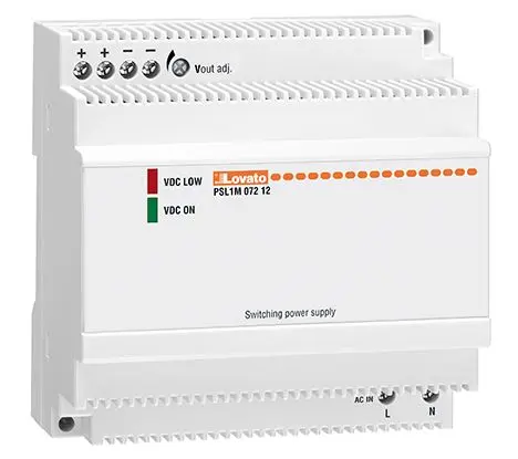 Produktfoto 1 von Lovato PSL DIN-Schienen Netzteil Getaktet 12V dc / 4.5A 240V ac
