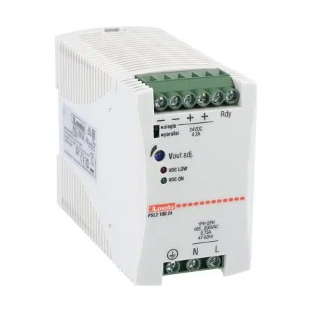 Produktfoto 1 von Lovato PSL DIN-Schienen Netzteil Spannungsversorgung 500V ac AC / 4.2 A 24V dc DC 100 W