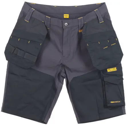 Produktfoto 1 von DeWALT DEWALT, Herren Arbeitsshorts, 8 % Elastan, 92 % Nylon Schwarz, Grau, Größe 42 in