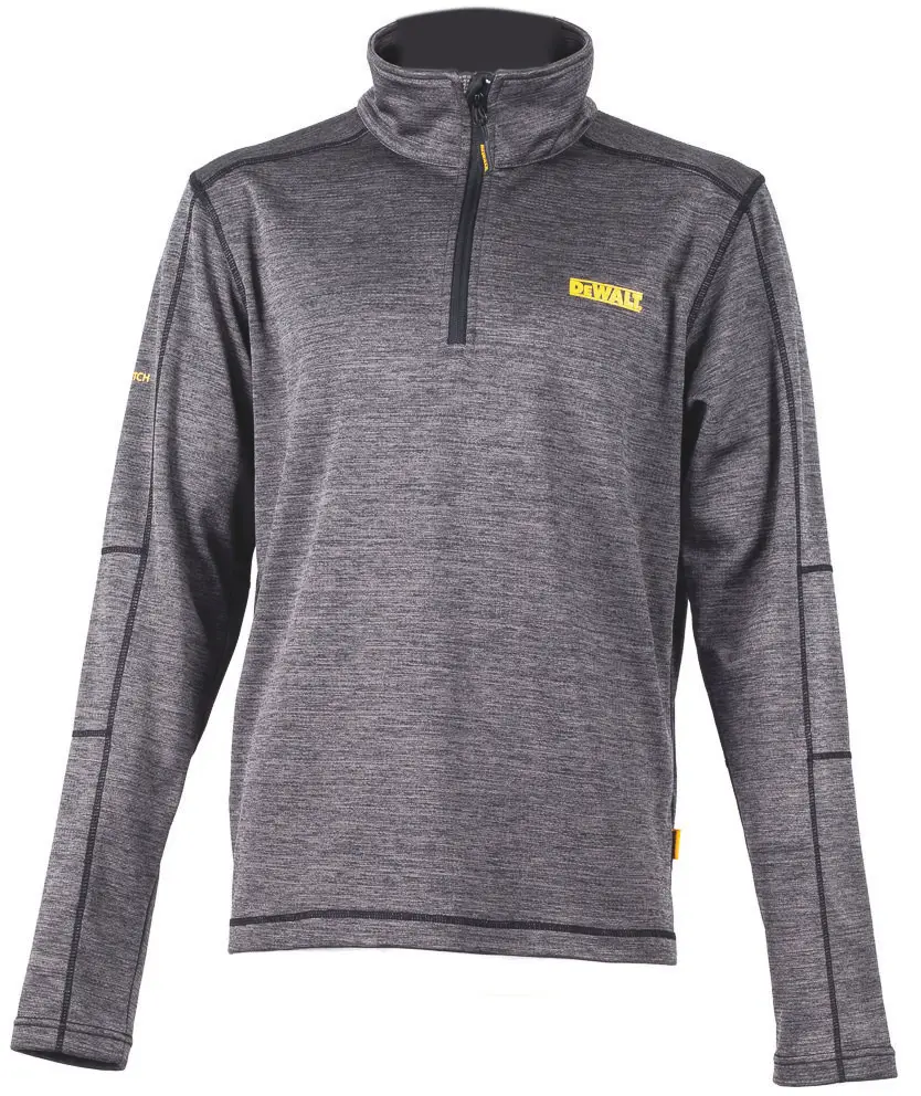 DeWALT JONESBOROUGH Herren Fleece-Jacke, Polyester Grau Reißverschluss, Größe S, Größe 145 to 150 mm