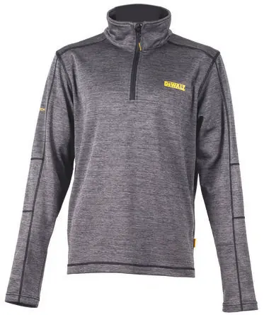 Produktfoto 1 von DeWALT JONESBOROUGH Herren Fleece-Jacke, Polyester Grau Reißverschluss, Größe XL, Größe 170 to 175 mm