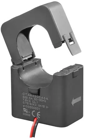 Produktfoto 1 von Carlo Gavazzi CTA Stromwandler Klappkern, 100:5, Leitermaß 24mm, 46mm x 85.5mm