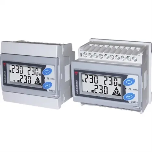 Produktfoto 1 von Carlo Gavazzi EM210 Energiemessgerät LCD 72 mm x 72 mm Energiemessgerät, 7-stellig / 3-phasig 1 Ausg.