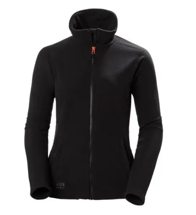 Produktfoto 1 von Helly Hansen LUNA Unisex Fleece-Jacke, 100 % Polyester Schwarz YKK-Reißverschluss, Größe S