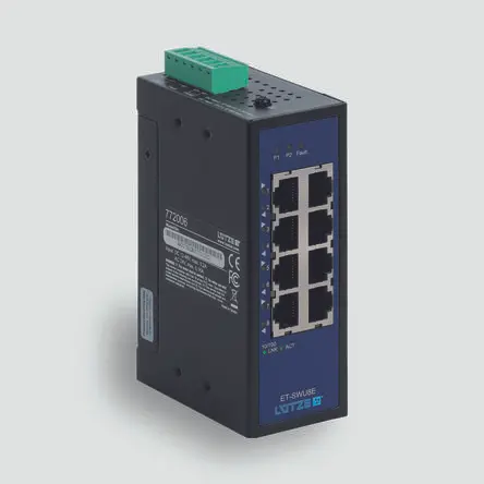 Produktfoto 1 von F Lutze Ltd Ethernet-Switch 8-Port Unmanaged 100Mbit/s