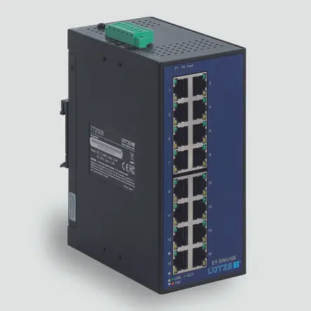 Produktfoto 1 von F Lutze Ltd Ethernet-Switch 16-Port Unmanaged 100Mbit/s