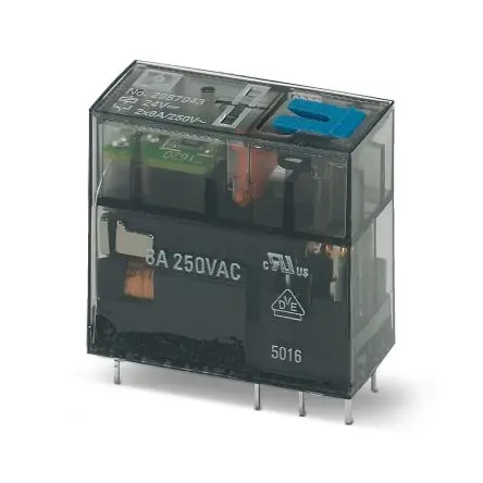 Produktfoto 1 von Phoenix Contact REL-MR- 24DC/21-21/MS Relais ohne Verriegelung 24V dc Spule 2PDT DIN-Hutschiene 8A 430 mW