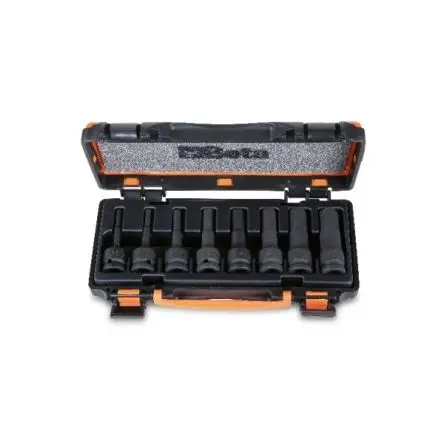 Produktfoto 1 von BETA Sechskant Steckhülse Schlagtreiber-Bitsatz 5 mm, 6 mm, 8 mm, 10 mm, 12 mm, 14 mm, 17 mm, 19 mm, 8-teilig
