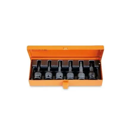 Produktfoto 1 von BETA 12.7 mm T30, T40, T45, T50, T55, T60 Schraubbit-Satz, Innensechsrund, 6-teilig, 78 mm