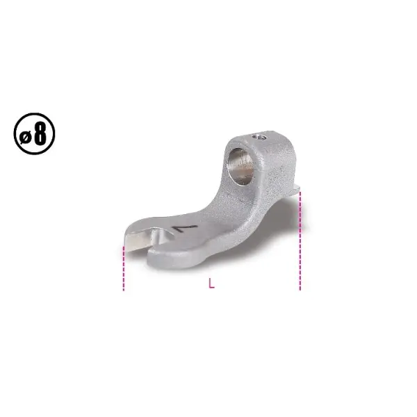 BETA Schraubenschlüssel Rohrzange Nicht parkend, Backenweite 5.5 mm, / Länge 37 mm