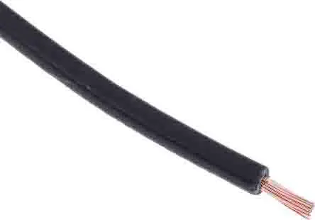 Produktfoto 1 von RS PRO Tri-Rated Schaltdraht, 17 AWG 305 m Schwarz Ø 3 mm 32 Litzen Polyvinylchlorid
