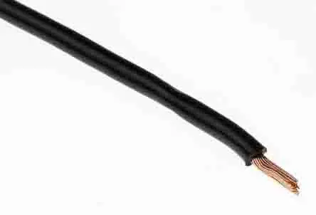 Produktfoto 1 von RS PRO Tri-Rated Schaltdraht, 16 AWG 305 m Schwarz Ø 3.3 mm 30 Litzen Polyvinylchlorid