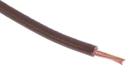 Produktfoto 1 von RS PRO Tri-Rated Schaltdraht, 16 AWG 305 m Braun Ø 3.3 mm 30 Litzen Polyvinylchlorid