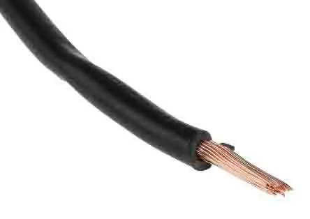 Produktfoto 1 von RS PRO Einzeladerleitung 2.5mm², 14 AWG 305m Schwarz PVC TI3 isoliert Ø 3.7mm 50/0,25 mm Litzen UL1015