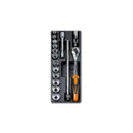 Produktfoto 1 von BETA Universeller Einsatz Werkzeugsatz, Thermogeformter Tray 16-teilig