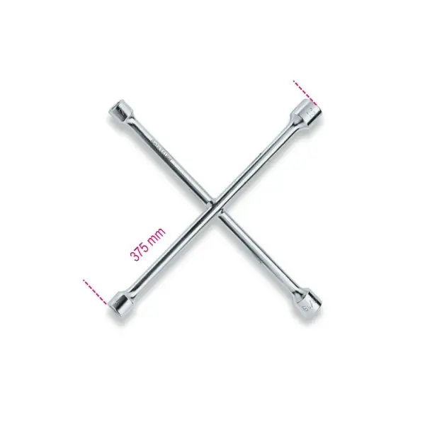 Produktfoto 1 von BETA Schaltschrankschlüssel Kreuzschlüssel 22 mm 4-in-1