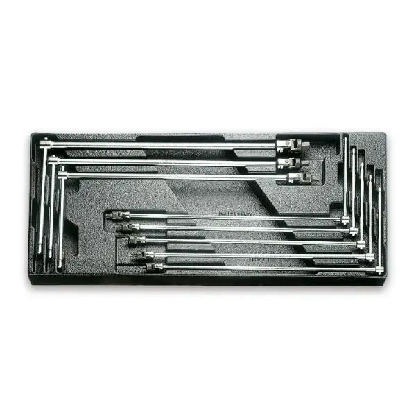 Produktfoto 1 von BETA metrisch  Innensechskant-Schlüssel, Satz 8-teilig 3.5 → 10mm T-Griff lang