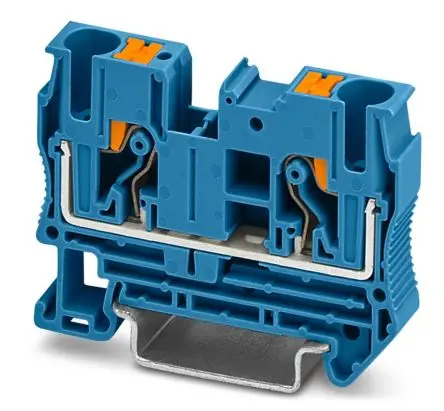 Produktfoto 1 von Phoenix Contact PT 6 BU Anschlussklemmenblock für Durchkontaktierung 1 Blau, 0.5mm², 10 mm², 1kV Einsteck-Anschluss