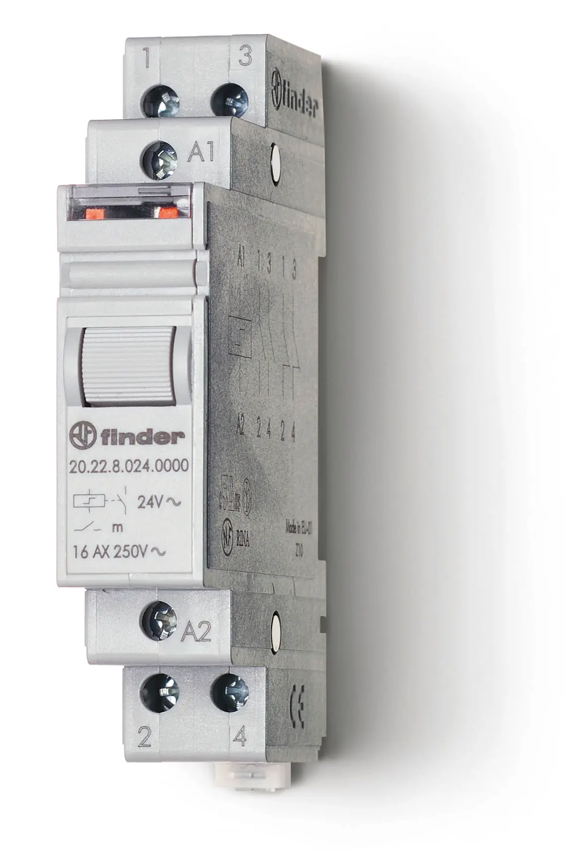 Produktfoto 1 von Finder 12V dc Spule für DIN-Schienen 16A