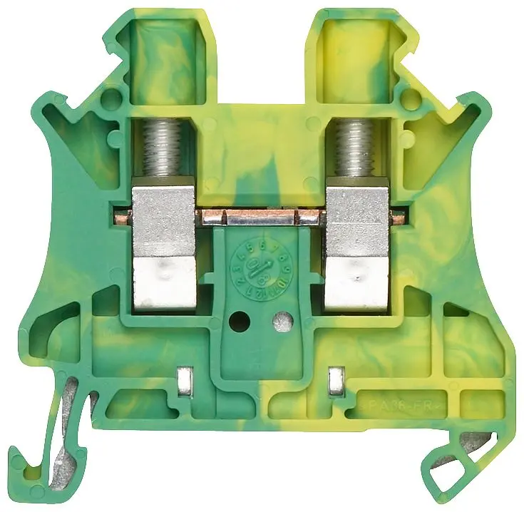 Produktfoto 1 von Siemens 8WH1000 Anschlussklemmenblock DIN-Schiene 1 Gelb, Grün, 10 mm², 1 kV Schraubbefestigung