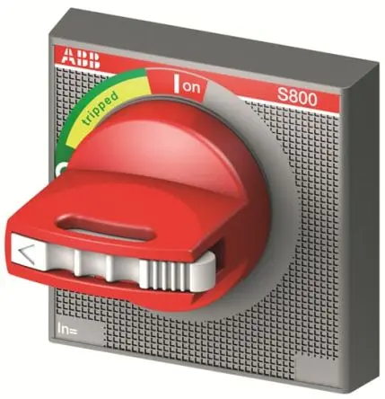 Produktfoto 1 von ABB Rot S800-RHE Drehgriff für S800B, S800C, S800HV, S800N, S800PV, S800S, S800U 67 mm