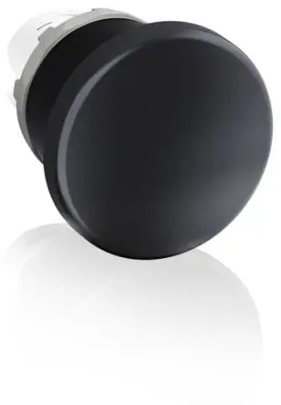 Produktfoto 1 von ABB MODULAR Drucktastenkopf Ø 40 mm, Schwarz Tastend Pilzkopf Rund Schwarzer Kunststoff, IP66