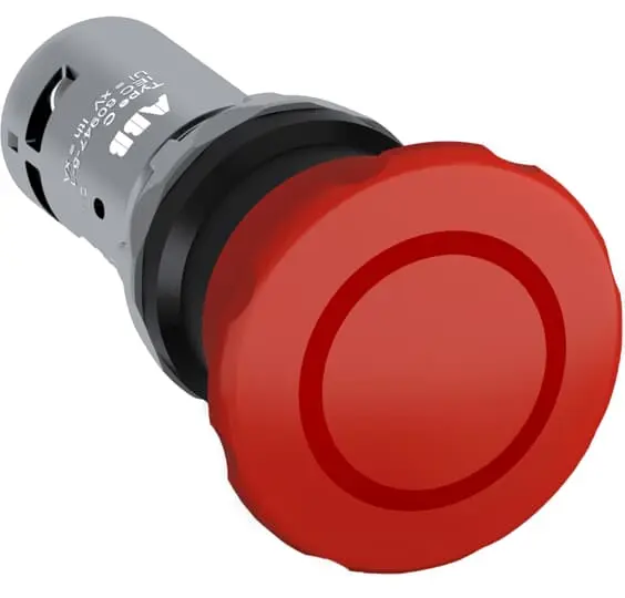 Produktfoto 1 von ABB Compact Not-Aus-Drucktaster, Panel, 2 Öffner, Rot IP20, IP69K, IP66, IP40, 0.04 m, x 0.073 m, Zugentriegelung