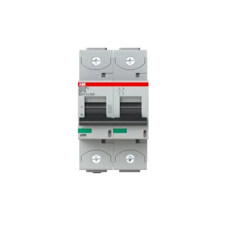 Produktfoto 1 von ABB S800PV Miniaturüberlastschalter Typ B, Pol 2-polig 16A, Abschaltvermögen 5 kA S800PV 800 V dc