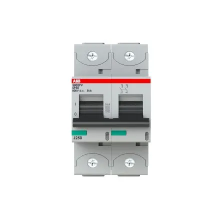 Produktfoto 1 von ABB S800PV Miniaturüberlastschalter Typ B, Pol 2-polig 50A, Abschaltvermögen 5 kA S800PV 800 V dc