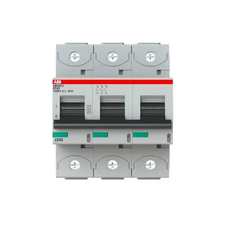 Produktfoto 1 von ABB S800PV Miniaturüberlastschalter Typ B, Pol 3-polig 50A, Abschaltvermögen 5 kA S800PV 1200 V dc