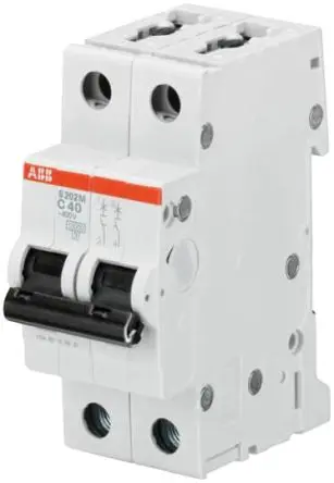 ABB S200M Miniaturüberlastschalter Typ D, Pol 2-polig 32A 440V ac, Abschaltvermögen 15 kA System Pro M Compact 125 V dc