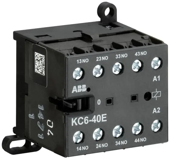 Produktfoto 1 von ABB KC6-40E Hilfsschütz 48 V dc-Spule, 4-polig / 4 A 690 V 4 Schließer 4-Hilfskontakte