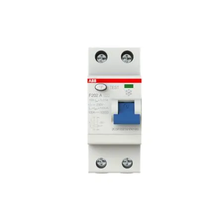 Produktfoto 1 von ABB F200 FI-Schutzschalter, 2-polig, 16A, 10 mA Typ A F200 RoHS, CE