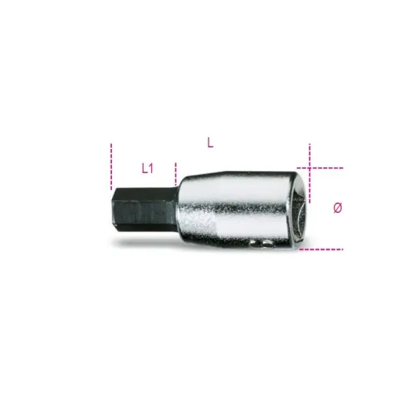 BETA 6.35 mm 8 mm Sechskant Schraubbit, Sechskant, 1-teilig, 25 mm