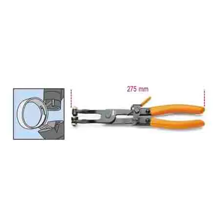 BETA Zange mit Schlauchschelle 275mm Schließer (NO)