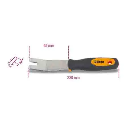 Produktfoto 1 von BETA, 1-teilig Schraubenausdreher, Stahl, Trim-Stiftentferner