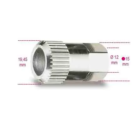 Produktfoto 1 von BETA Schraubenschlüssel Rohrzange Nicht parkend, Backenweite 12 mm, / Länge 33mm