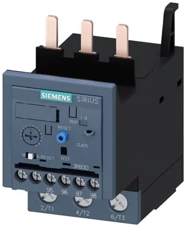 Produktfoto 1 von Siemens 3RB3 Überlastrelais, / 20A, 80 A 75 kW 1 Schließer/1 Öffner, 690V / 80A 3P, 109 mm x 45mm