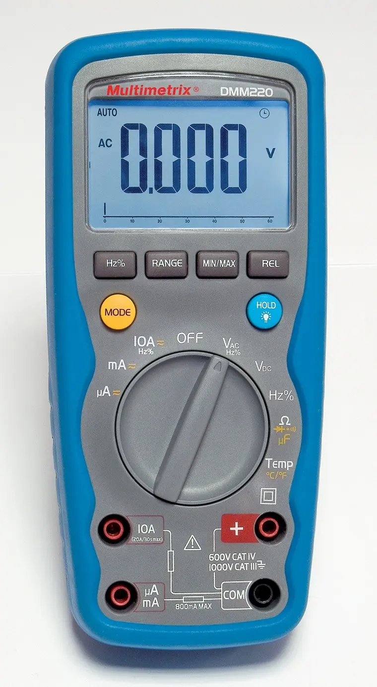 Produktfoto 1 von Chauvin Arnoux Tragbar Digital Multimeter, CAT IV, CAT III 1000 V ac / 10 A 10 A, 60 mΩ