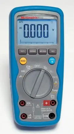 Produktfoto 1 von Chauvin Arnoux Tragbar Digital Multimeter, CAT III, CAT IV 1 kV ac / 10 A ac 10 A dc, 60 mΩ