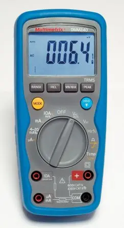 Produktfoto 1 von Chauvin Arnoux DMM240 Tragbar Digital Multimeter, CAT III, CAT IV 1 kV ac / 10 A ac 10 A dc, 40 mΩ