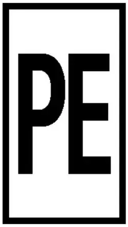 Produktfoto 1 von HellermannTyton WIC1 Kabelmarkierung, Beschriftung: PE, Schwarz Weiß, Ø 2 mm - 2.8 mm, 3 mm x 5mm