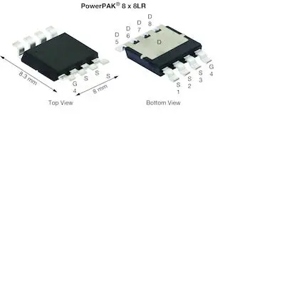 Produktfoto 1 von Vishay N-Channel 40 V Typ N-Kanal, Oberfläche MOSFET 40 V / 372 A 394 W, 8-Pin PowerPAK (8x8LR)