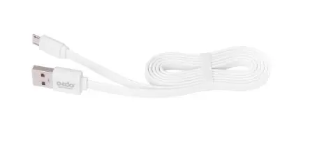 Produktfoto 1 von Okdo Micro-USB-Nudelkabel von OKdo - 1 m, weiß