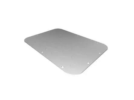 Produktfoto 1 von Rittal Stahlblech Grau Schirmanschlussplatte, 301mm AX x 221 mm