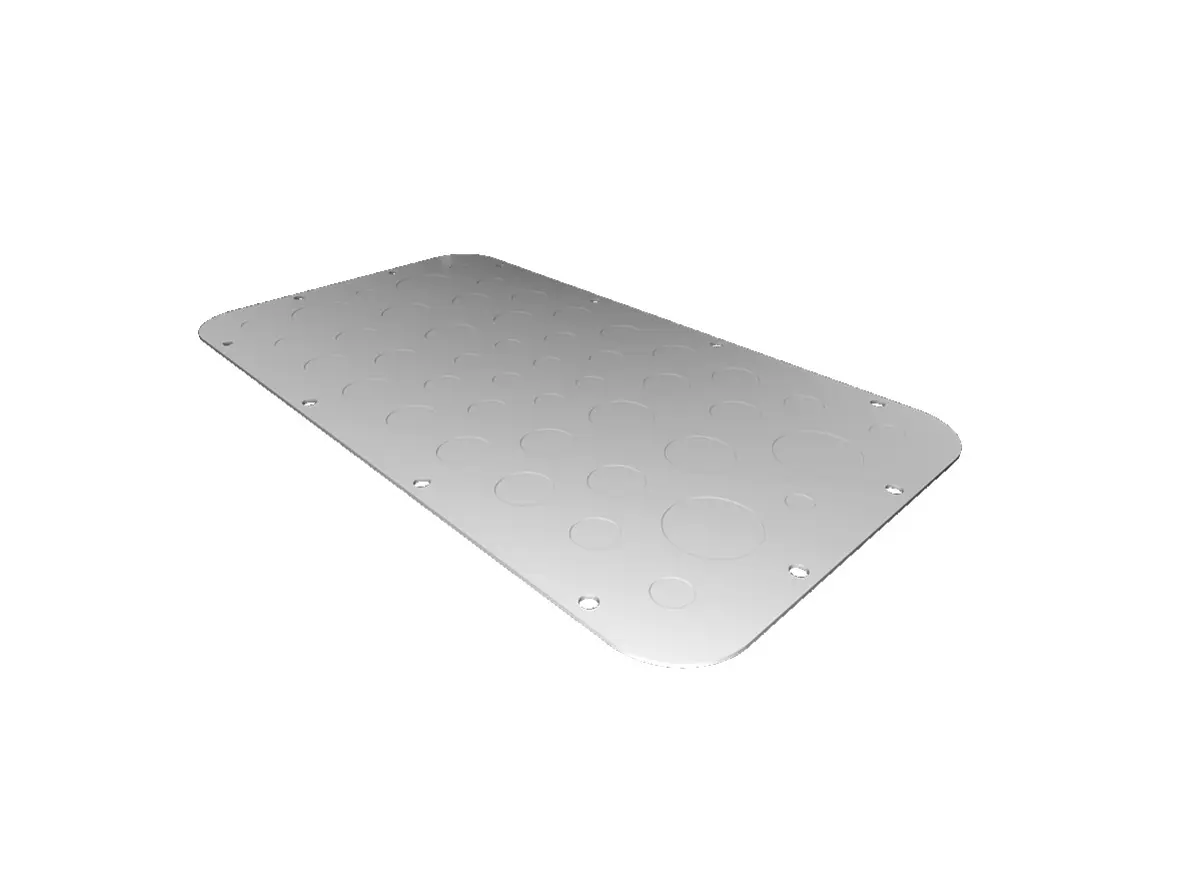 Produktfoto 1 von Rittal Stahlblech Schirmanschlussplatte, 401 mm AX x 221 mm